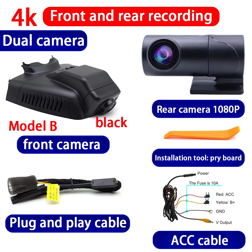 for Mercedes Benz MB GLK Class X204 2008-2015 4K Dash Cam Wifi Camera Video Recorder