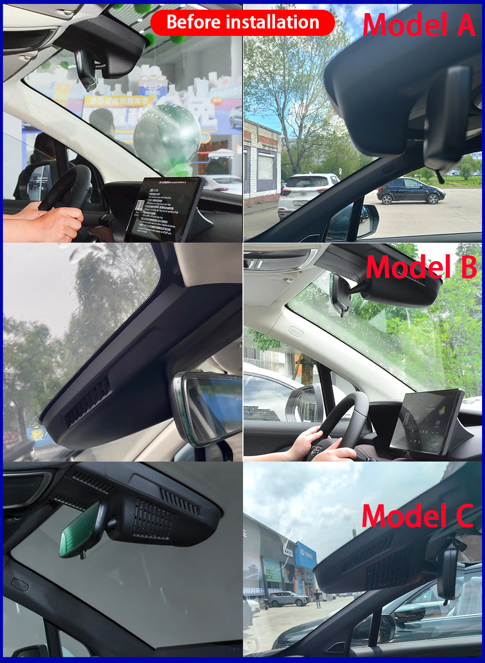 for Geely Okavango Haoyue L Proton X90 Livan 9 Aletra RL9 4K Dash Cam Wifi Camera Video Recorder