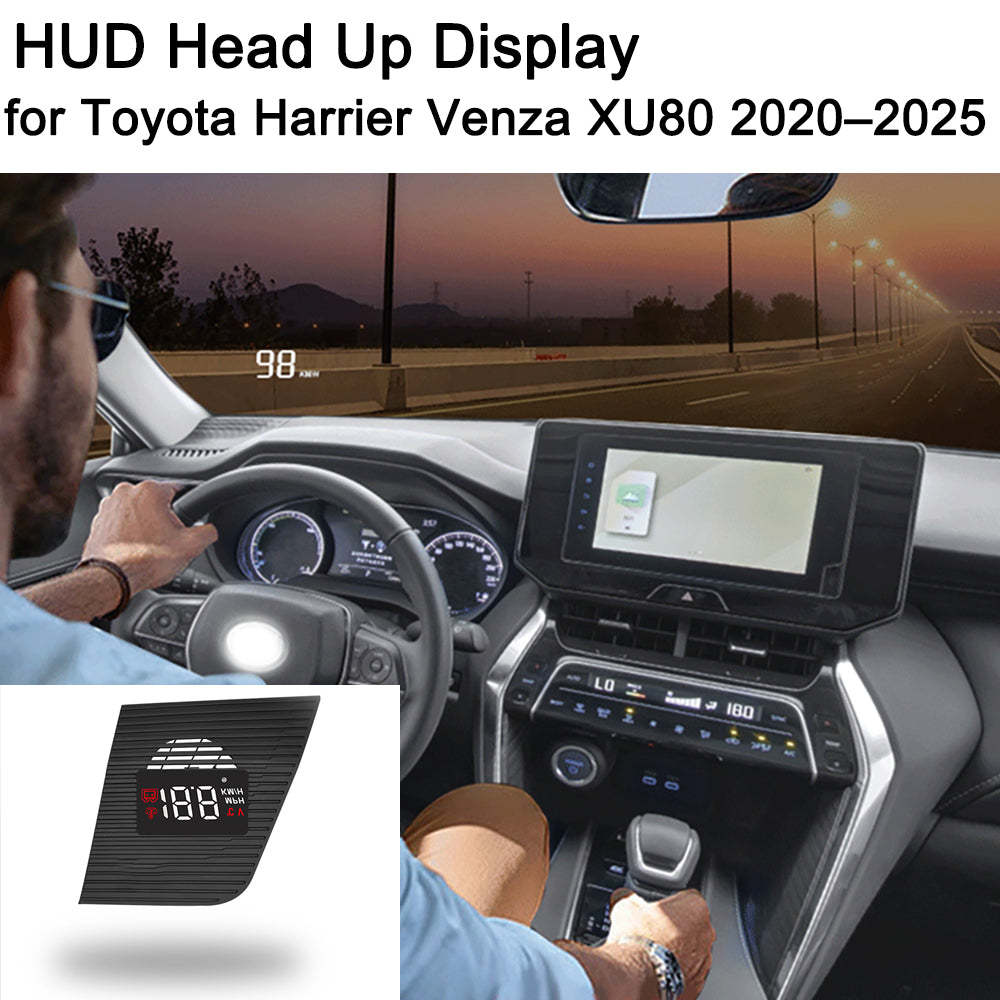 for Toyota Harrier Venza XU80 2020–2025 Auto HUD Display Projector Alarm Head Up Display Speedometer