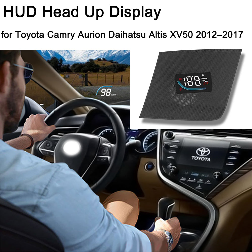 for Toyota Camry Aurion Daihatsu Altis XV50 2012–2017 Auto HUD Display Projector Alarm Head Up Display Speedometer