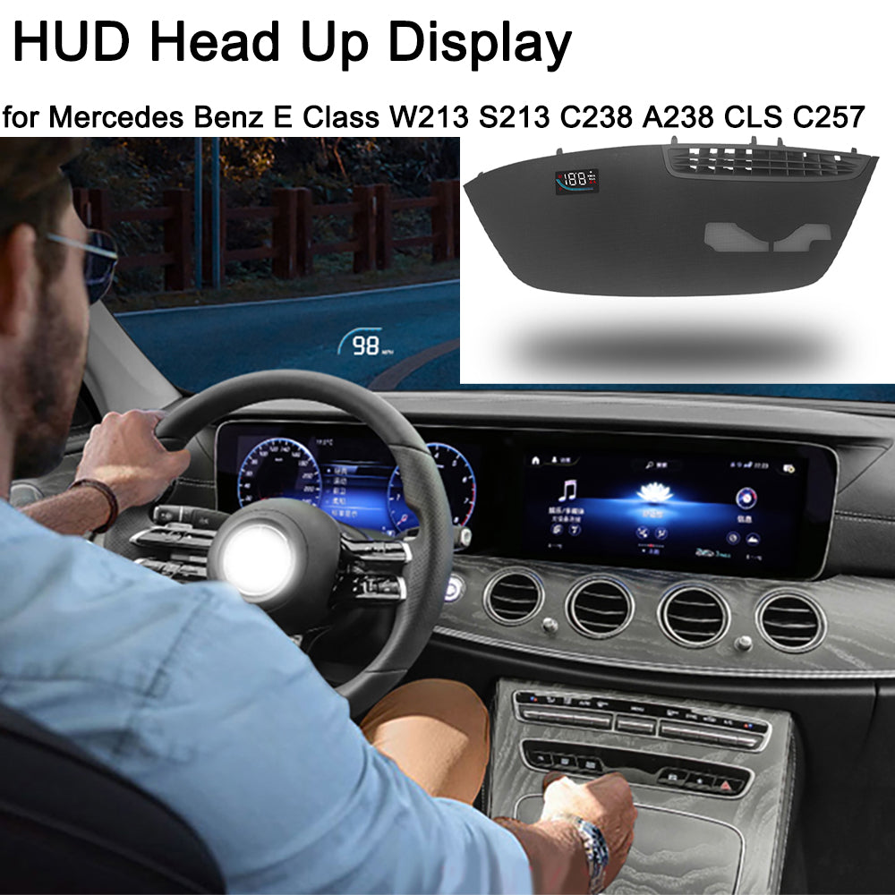 for Mercedes Benz E Class W213 S213 C238 A238 CLS C257 Auto HUD Display Projector Alarm Head Up Display Speedometer