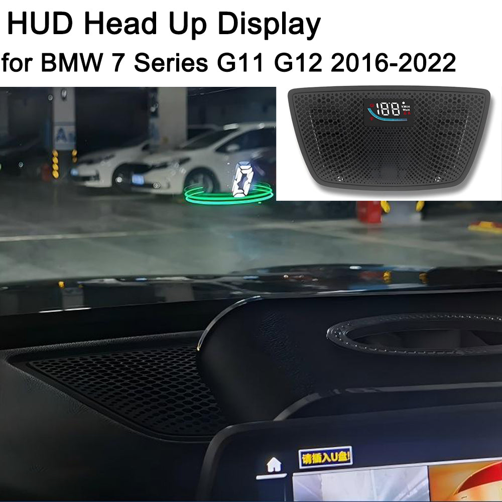 for BMW 7 Series G11 G12 2016-2022 Auto HUD Display Projector Alarm Head Up Display Speedometer