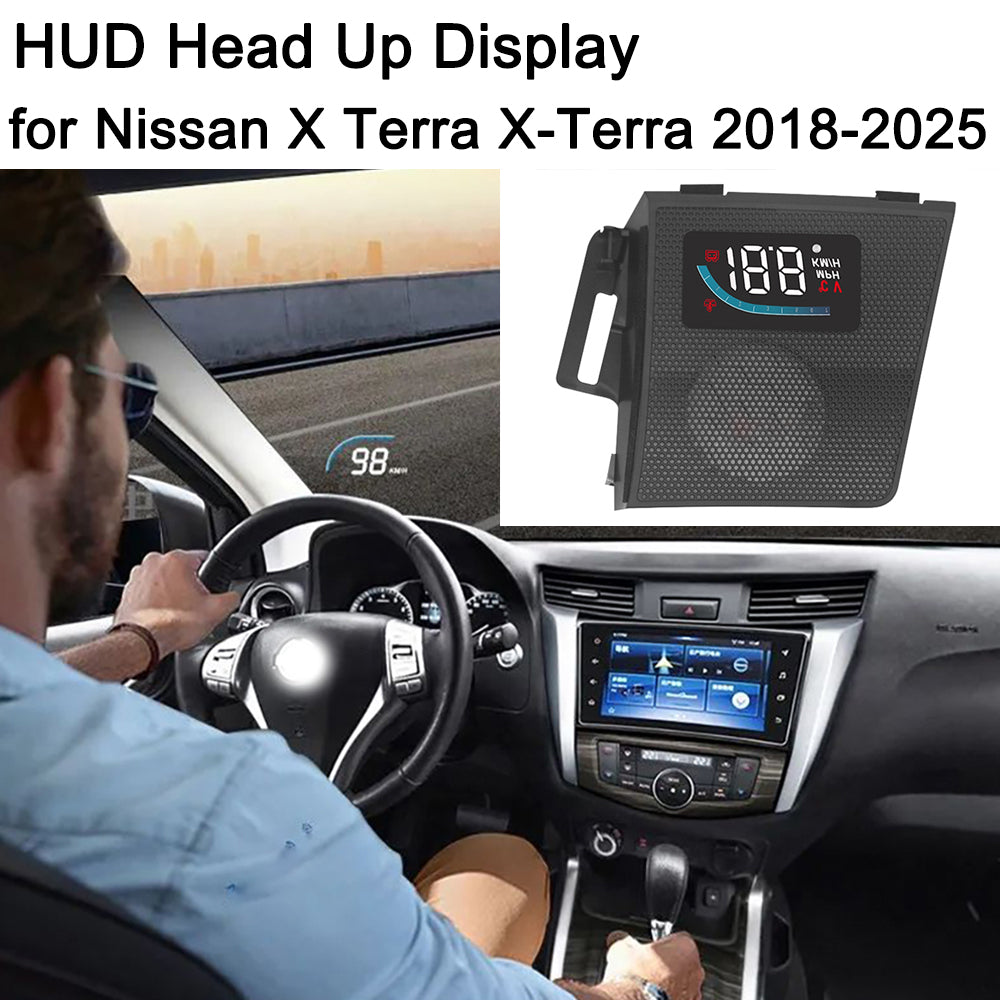 for Nissan X Terra X-Terra 2018-2025 Auto HUD Display Projector Alarm Head Up Display Speedometer