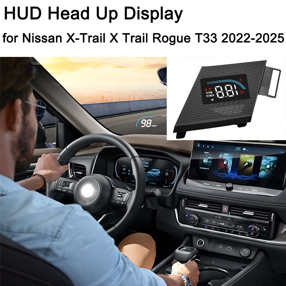 for Nissan X-Trail X Trail Rogue T33 2022-2025 Auto HUD Display Projector Alarm Head Up Display Speedometer