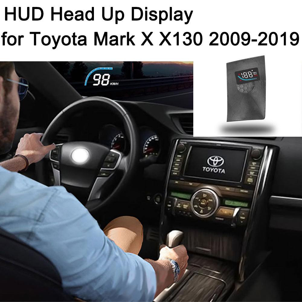 for Toyota Mark X X130 2009-2019 Auto HUD Display Projector Alarm Head Up Display Speedometer