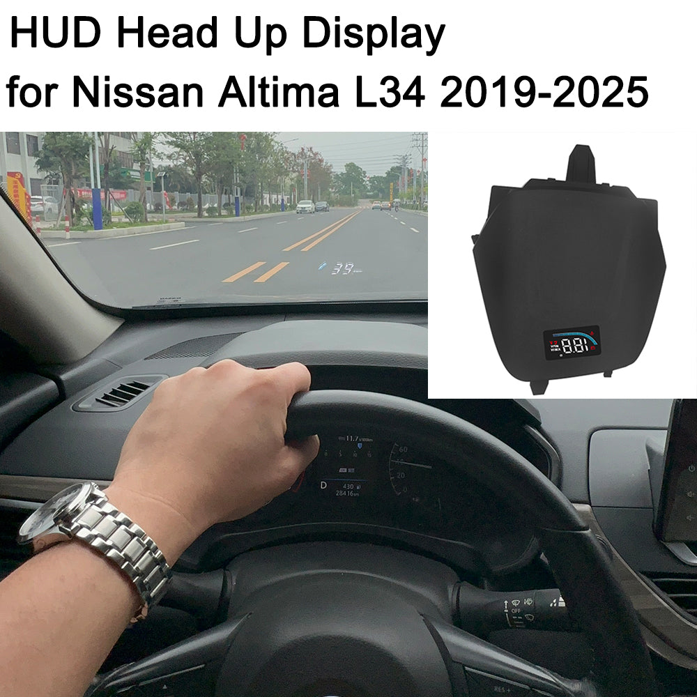 for Nissan Altima L34 2019-2025 Auto HUD Display Projector Alarm Head Up Display Speedometer