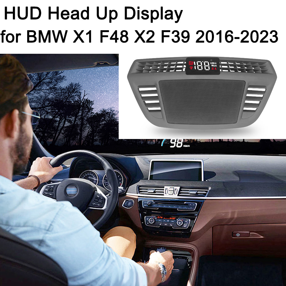 for BMW X1 F48 X2 F39 2016-2023 Auto HUD Display Projector Alarm Head Up Display Speedometer