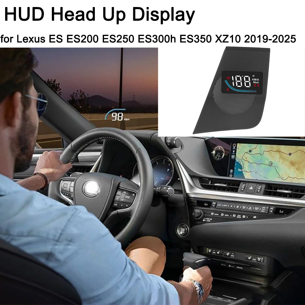 for Lexus ES ES200 ES250 ES300h ES350 XZ10 2019-2025 Auto HUD Display Projector Alarm Head Up Display Speedometer