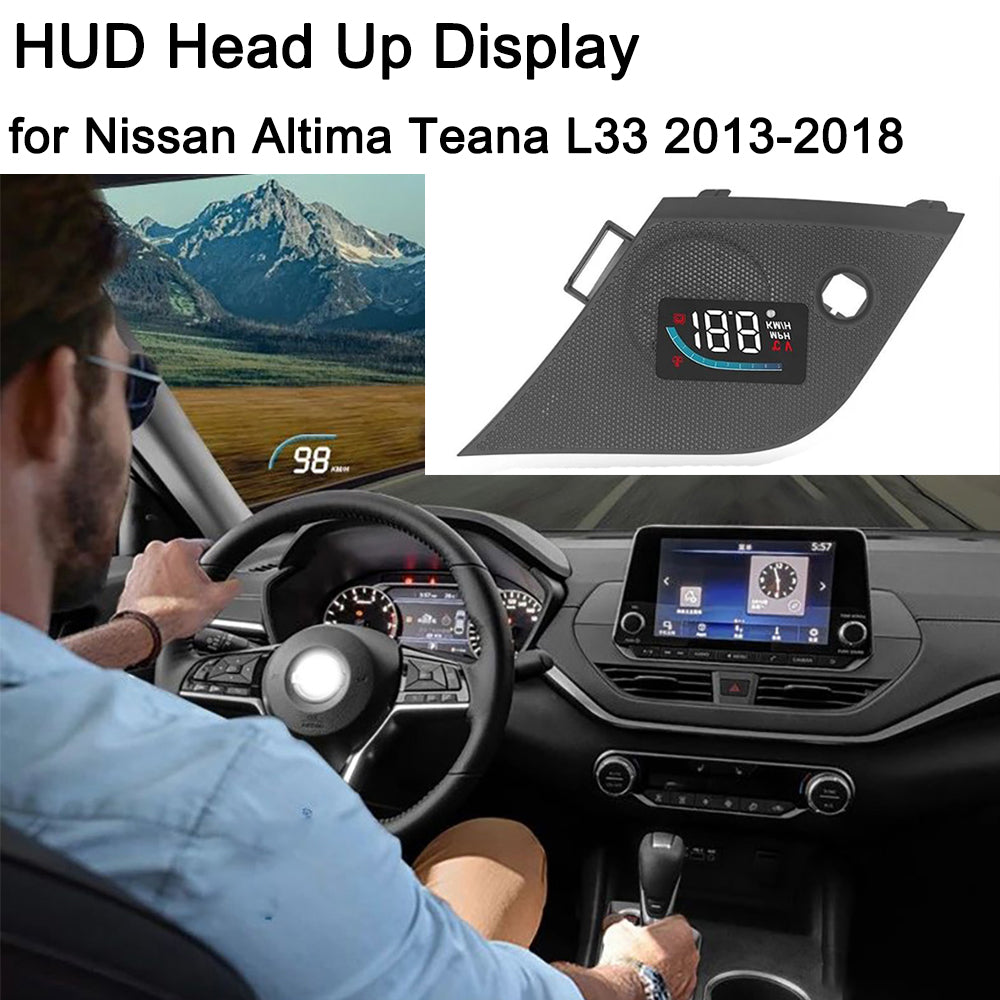 for Nissan Altima Teana L33 2013-2018 Auto HUD Display Projector Alarm Head Up Display Speedometer