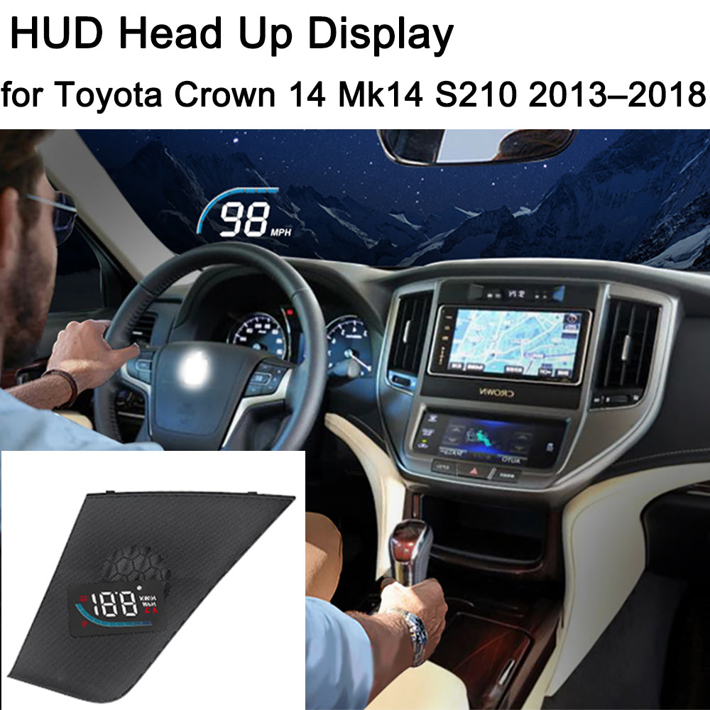 for Toyota Crown 14 Mk14 S210 2013–2018 Auto HUD Display Projector Alarm Head Up Display Speedometer