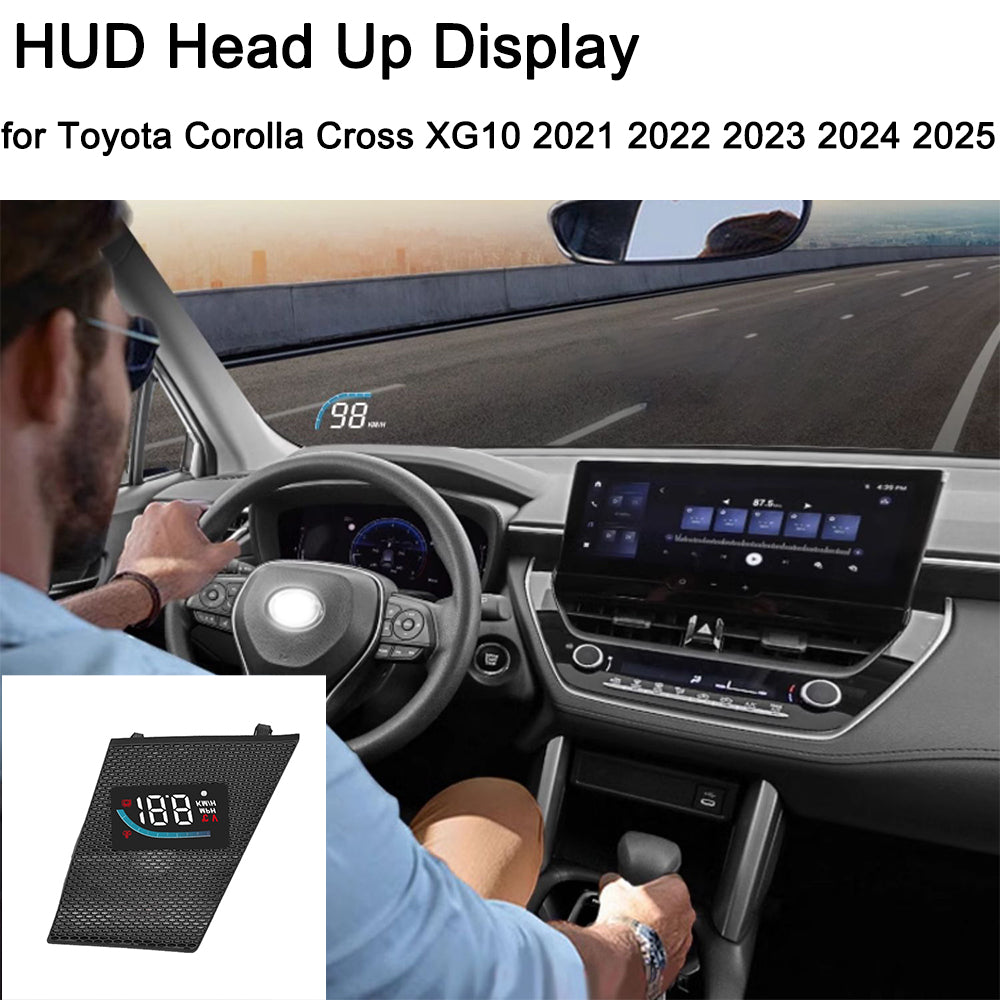 for Toyota Corolla Cross XG10 2021 2022 2023 2024 2025 Auto HUD Display Projector Alarm Head Up Display Speedometer