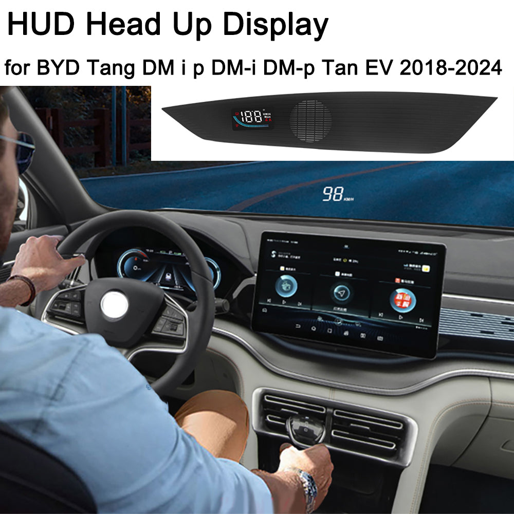 for BYD Tang DM i p DM-i DM-p Tan EV 2018-2024 Auto HUD Display Projector Alarm Head Up Display Speedometer