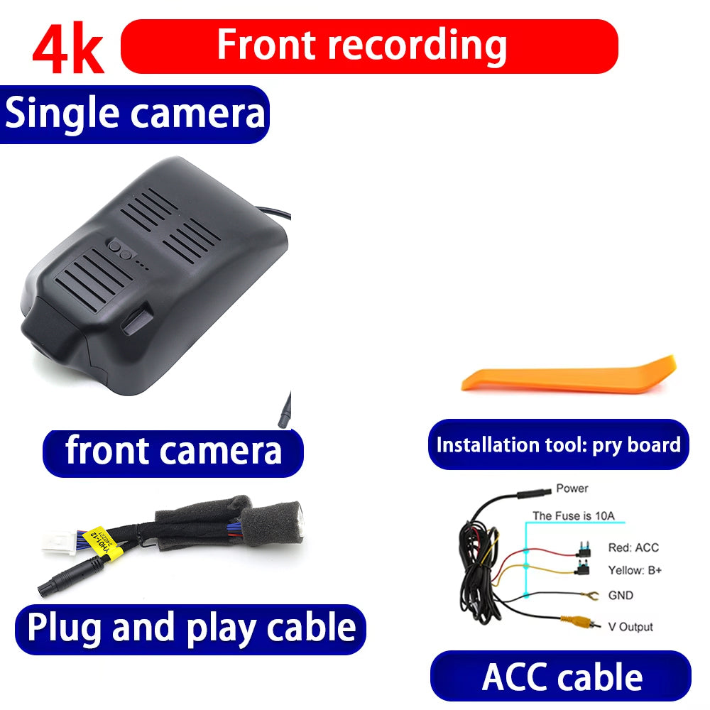 for Toyota Hilux Fortuner SW4 TruckMasters OX 2020-2025 4K Dash Cam Wifi Camera Video Recorder