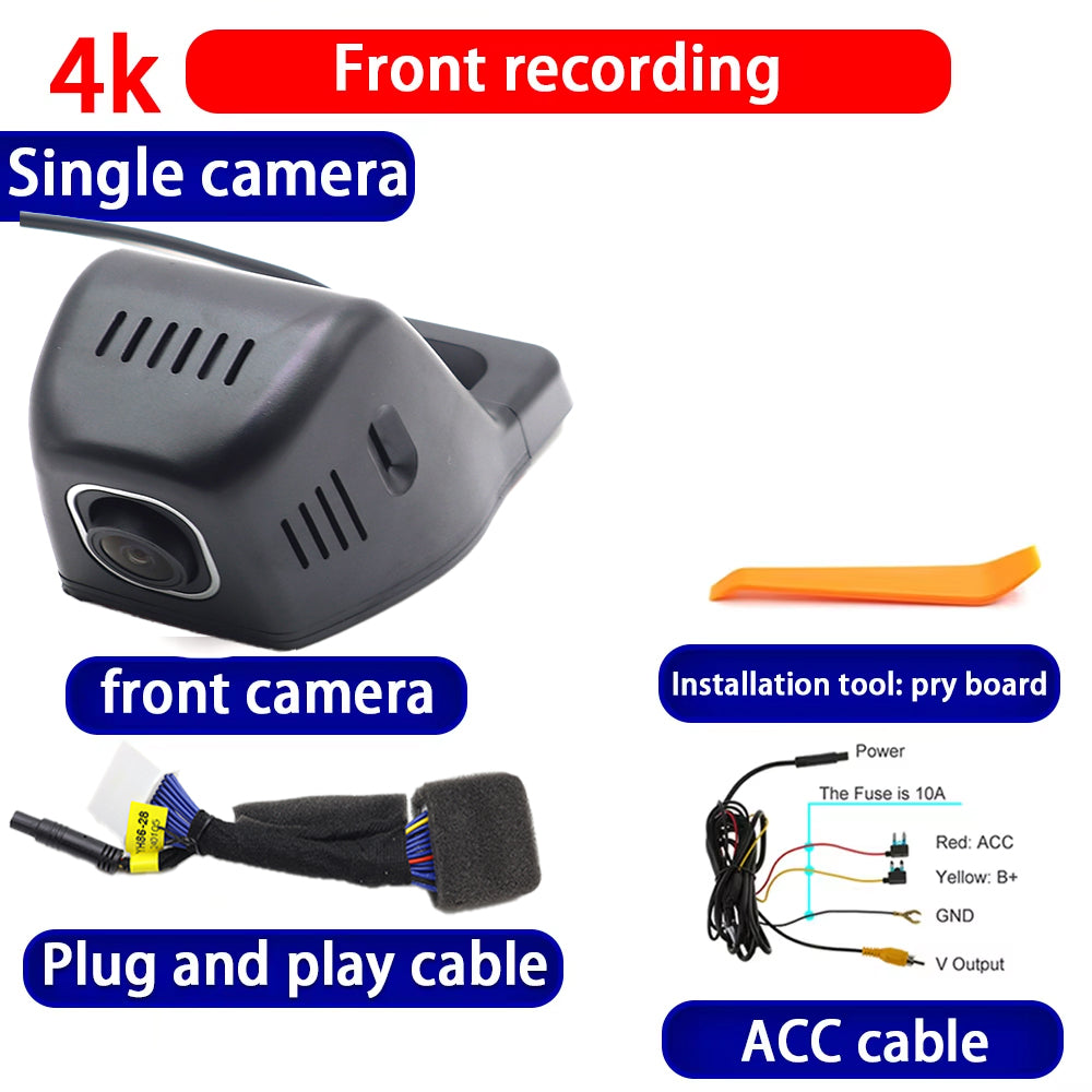 for Toyota Land Cruiser Prado 150 LC150 J150 2010-2023 4K Dash Cam Wifi Camera Video Recorder