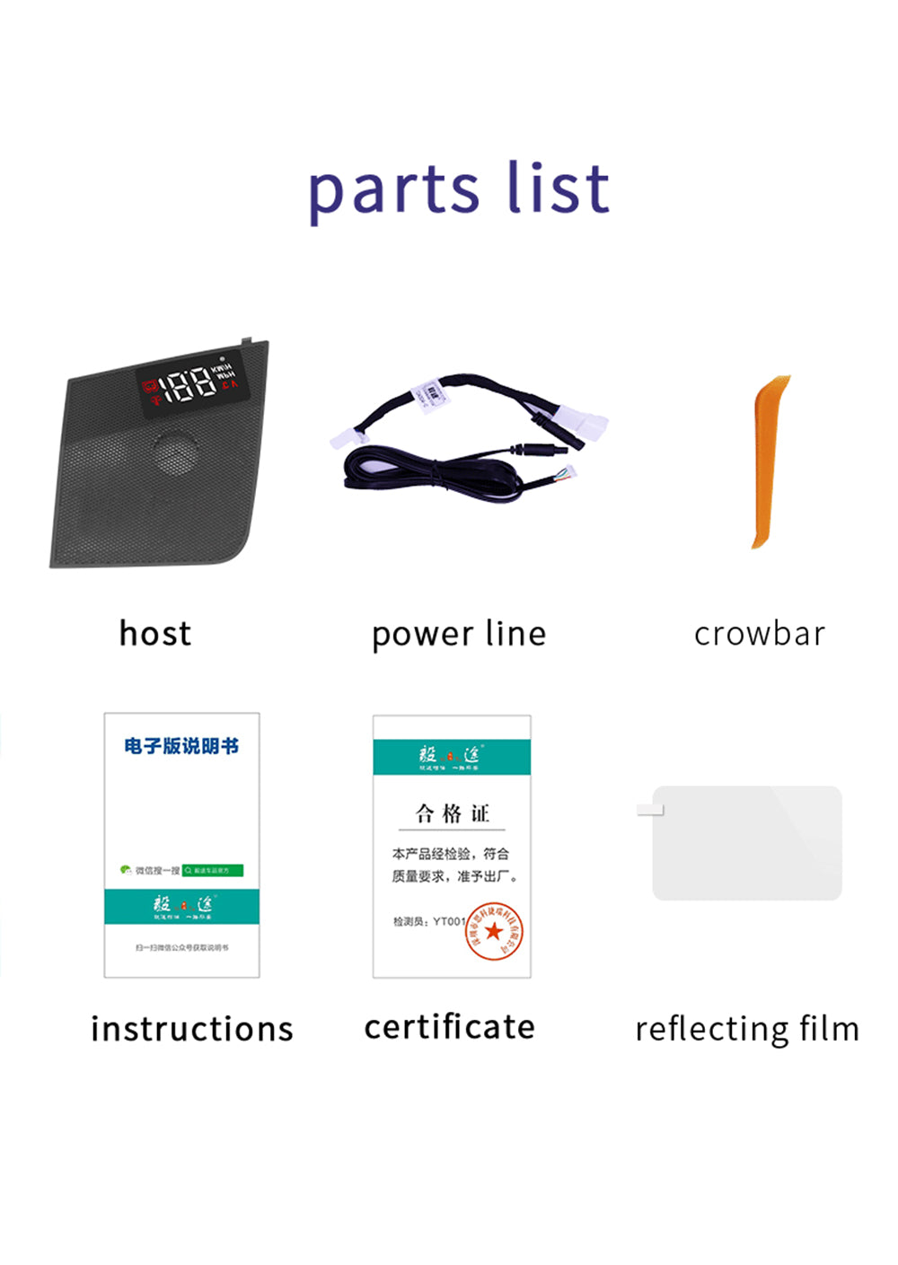 for Toyota RAV4 XA40 2013 2014 2015 2016 2017 2018 Auto HUD Display Projector Alarm Head Up Display Speedometer