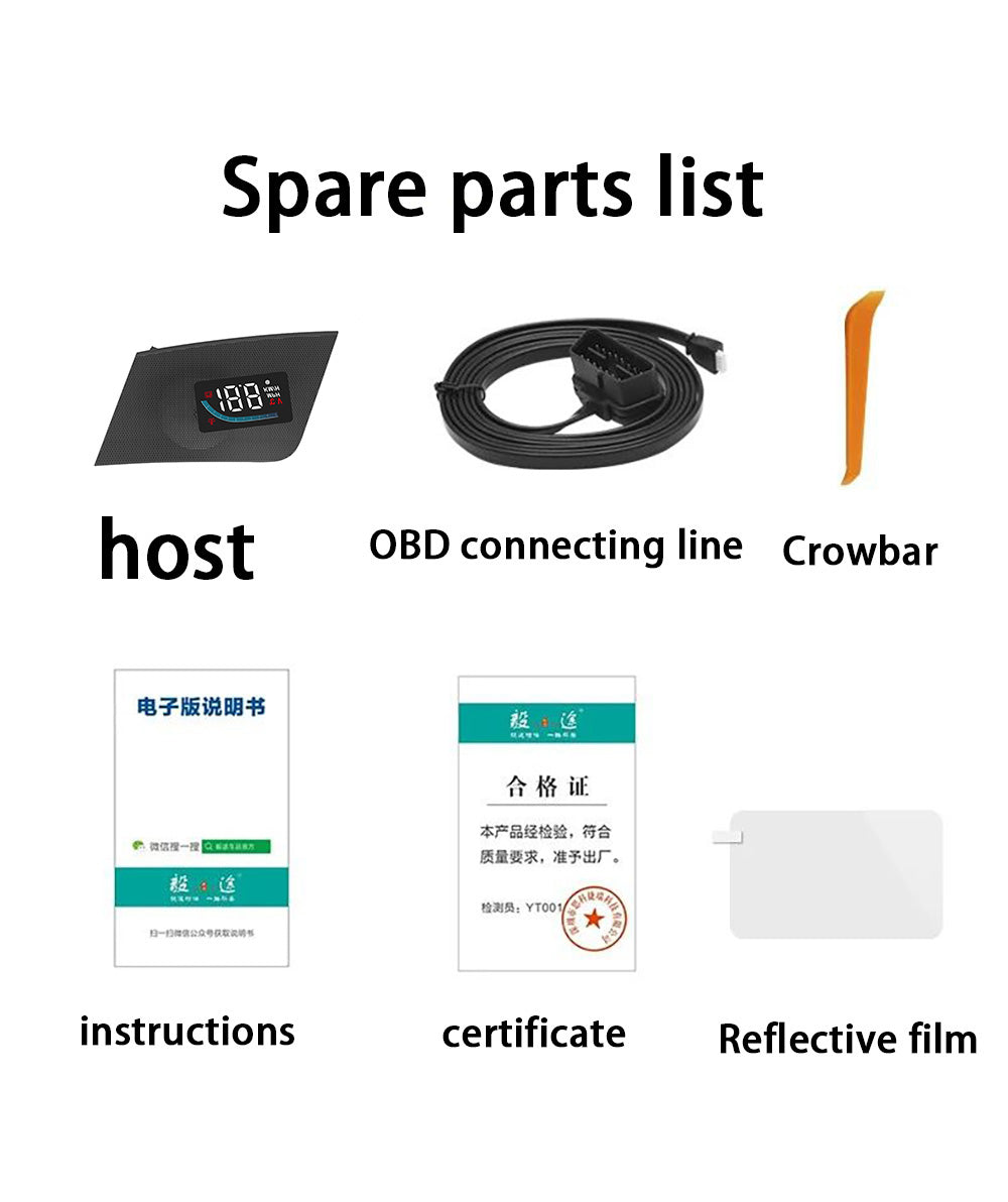 for Toyota Highlander Kluger XU40 2008–2013 Auto HUD Display Projector Alarm Head Up Display Speedometer