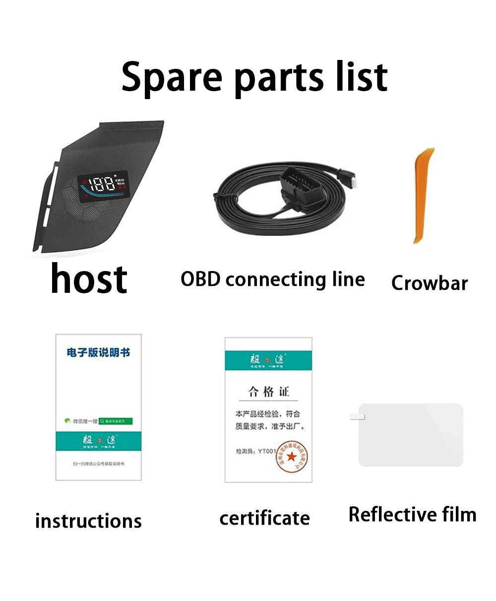 for Cadillac XT5 XT6 2016-2024 2020-2024 Auto HUD Display Projector Alarm Head Up Display Speedometer