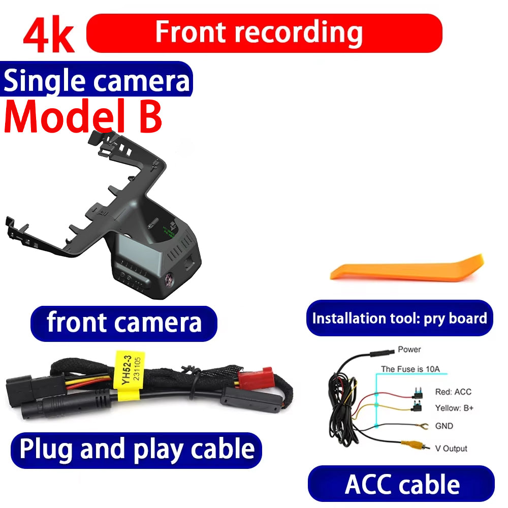 for BMW 3 4 Series G20 G21 G81 G80 M3 G22 G23 G26 G82 G83 M4 Facelift 2025 4K Dash Cam Wifi Camera Video Recorder