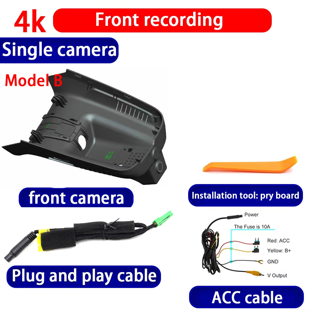 for Geely Jiaji Maple 80V Pro EV 2019-2022 4K Dash Cam Wifi Camera Video Recorder