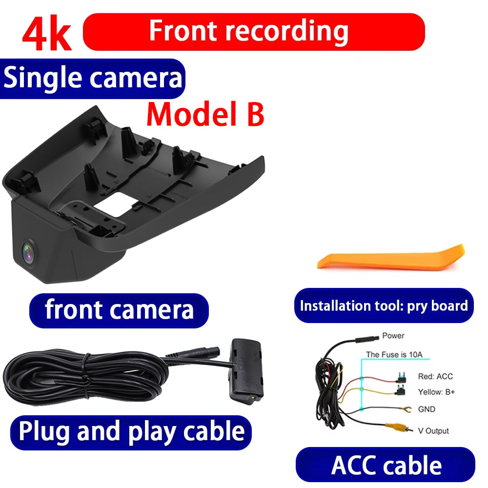 for FAW Bestune B70 3 Mk3 2020-2024 4K Dash Cam Wifi Camera Video Recorder