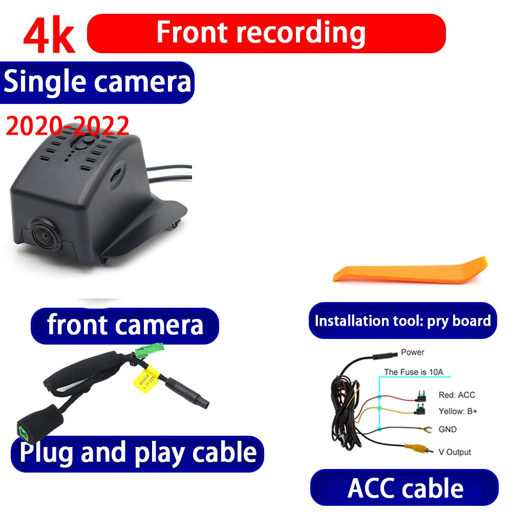 for Lynk & Co 05 05+ 2020 2021 2022 2023 2024 2025 4K Dash Cam Wifi Camera Video Recorder