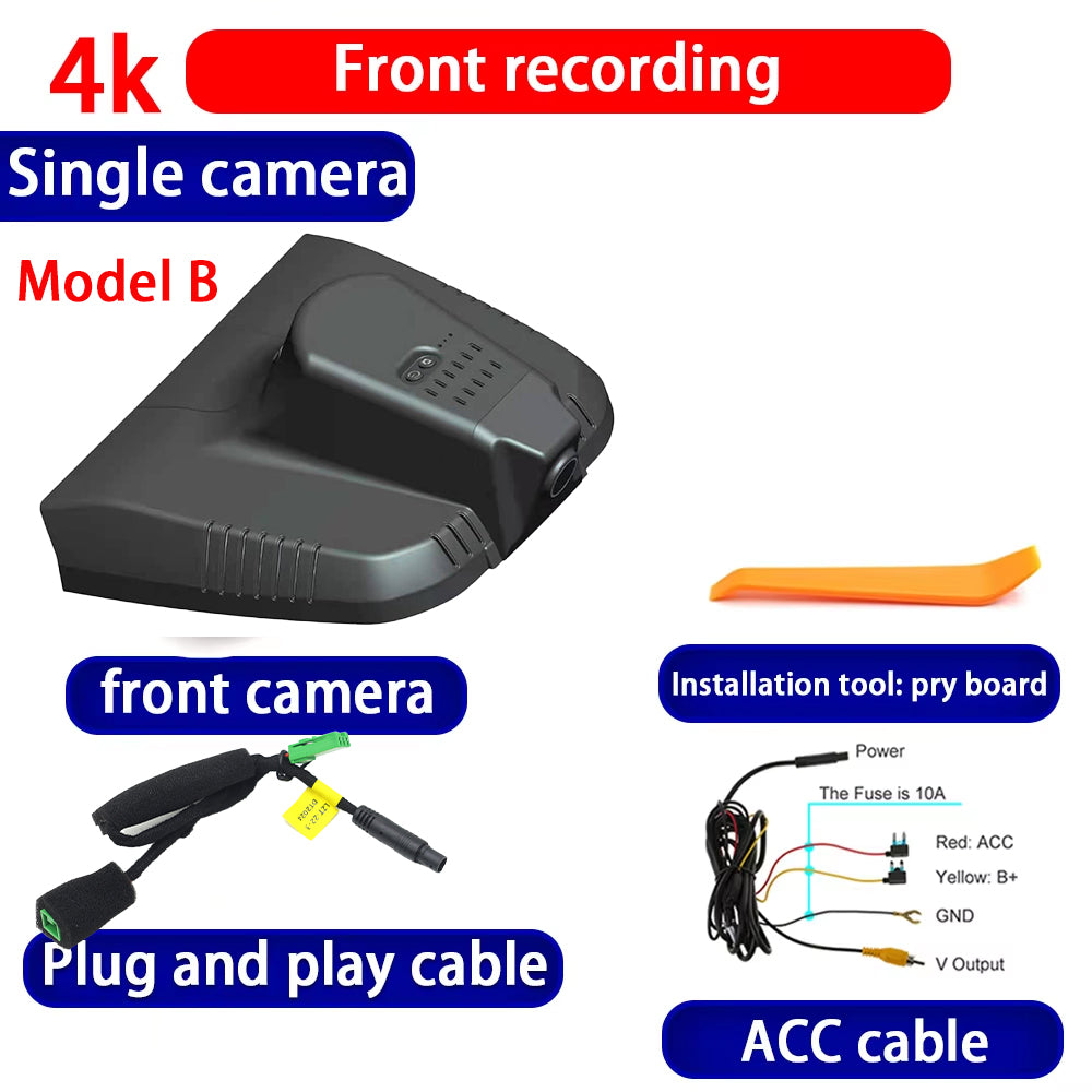 for Lynk & Co 03 03+ 2018 2019 2020 2021 2022 2023 4K Dash Cam Wifi Camera Video Recorder