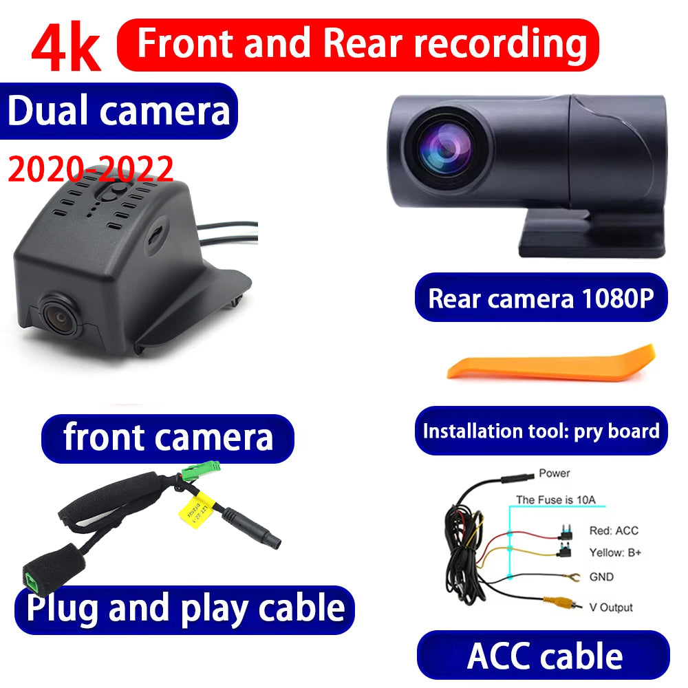 for Lynk & Co 05 05+ 2020 2021 2022 2023 2024 2025 4K Dash Cam Wifi Camera Video Recorder
