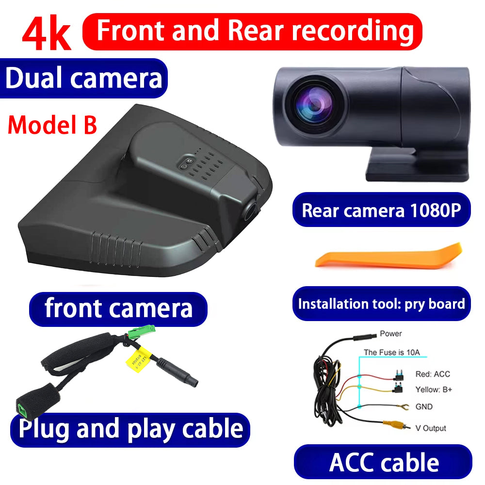 for Lynk & Co 03 03+ 2018 2019 2020 2021 2022 2023 4K Dash Cam Wifi Camera Video Recorder