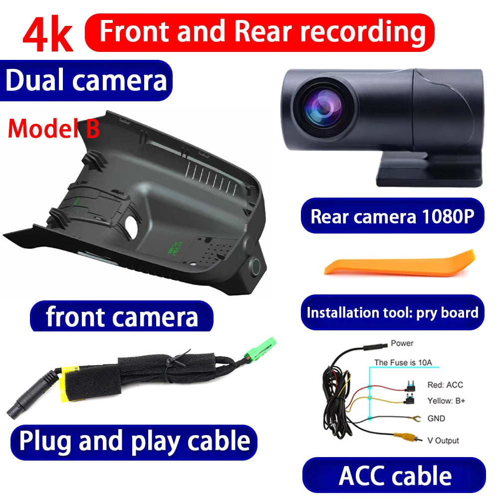 for Geely Jiaji Maple 80V Pro EV 2019-2022 4K Dash Cam Wifi Camera Video Recorder