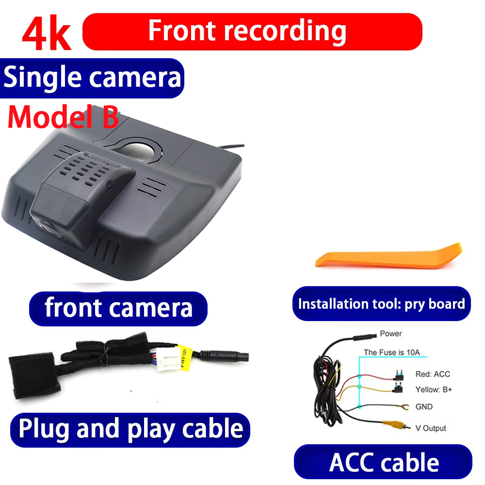 for Toyota Camry 9 Mk9 XV80 2024 2025 4K Dash Cam Wifi Camera Video Recorder