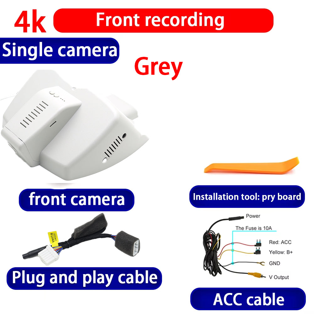 for Jeep Renegade 2015-2025 HUD 4K Dash Cam Wifi Camera Video Recorder