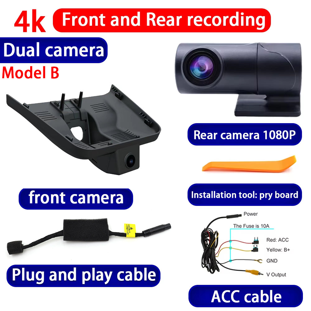 for Geely Xingyuan Proton eMas 5 2024 2025 4K Dash Cam Wifi Camera Video Recorder