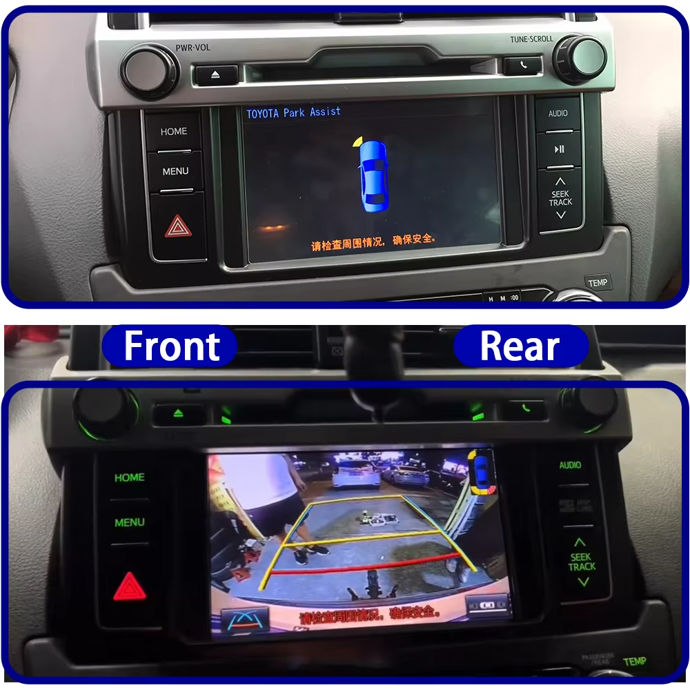 for Toyota Land Cruiser Prado 150 LC150 2010-2023 OEM Car Parking Sensor Kit Buzzer Alarm Reverse Radar Detector System