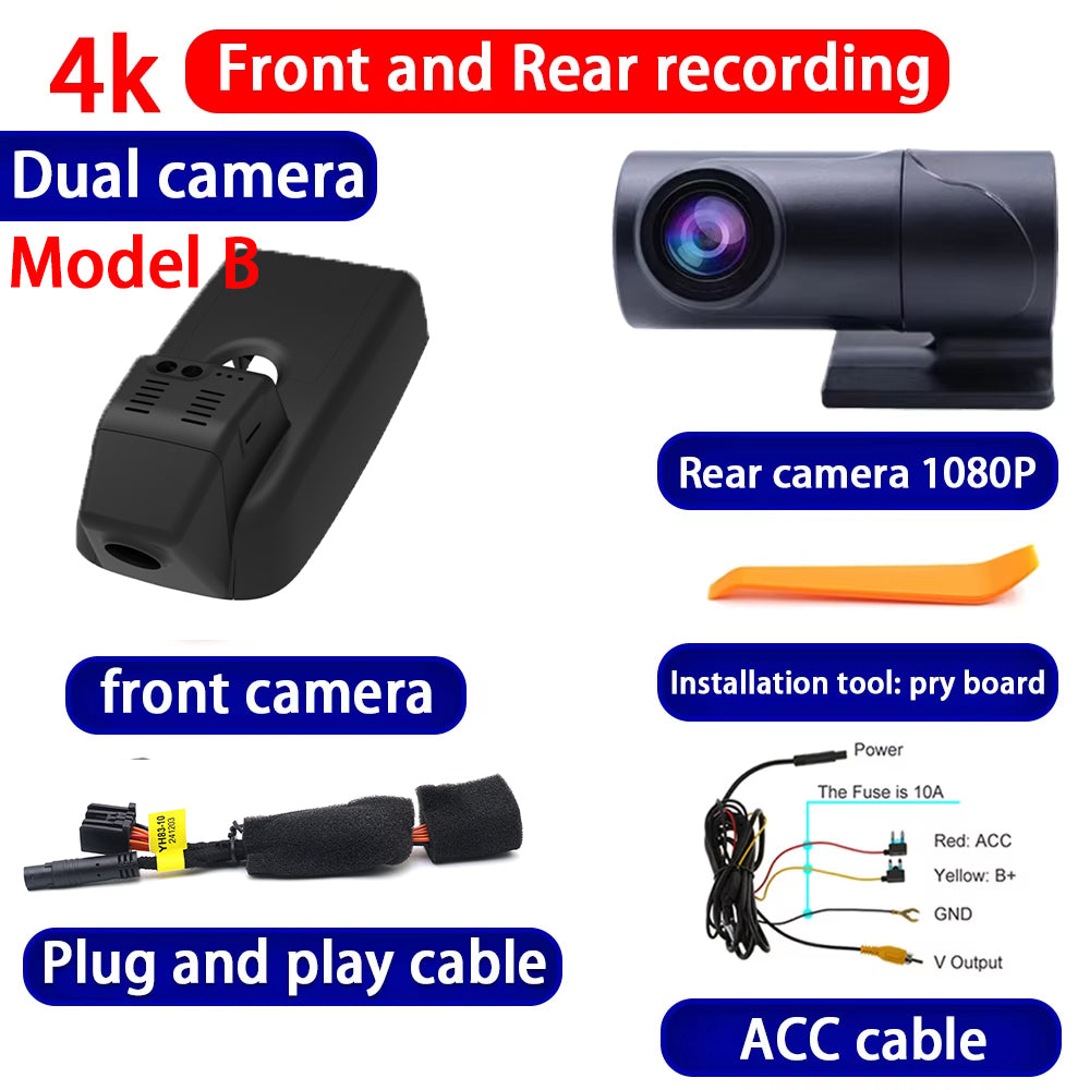 for Buick Envision 2 Mk2 Chevrolet Malibu 4K Dash Cam Wifi Camera Video Recorder