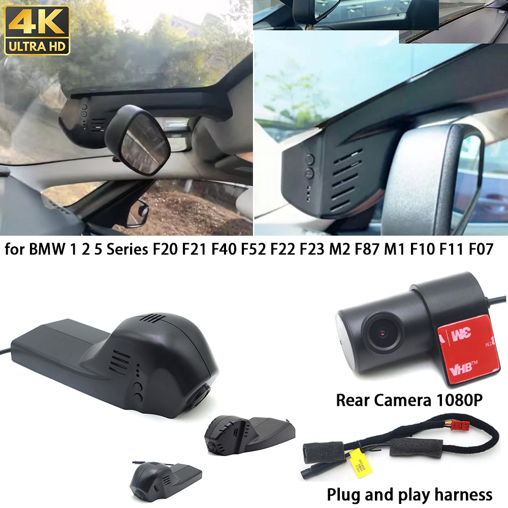 for BMW 1 2 5 Series F20 F21 F40 F52 F22 F23 M2 F87 M1 F10 F11 F07 4K Dash Cam Wifi Camera Video Recorder