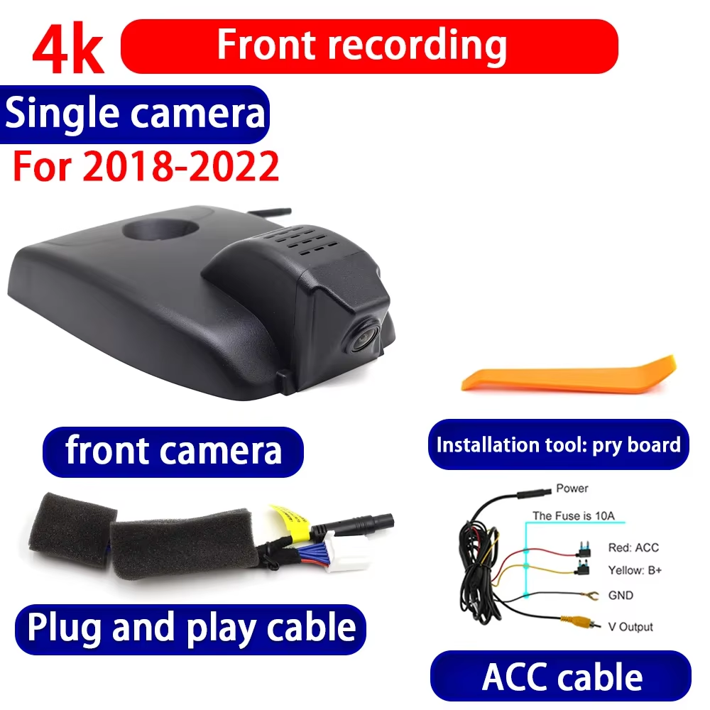 for Toyota Auris Corolla E210 Suzuki Swace Hybrid 2018-2025 4K Dash Cam Wifi Camera Video Recorder