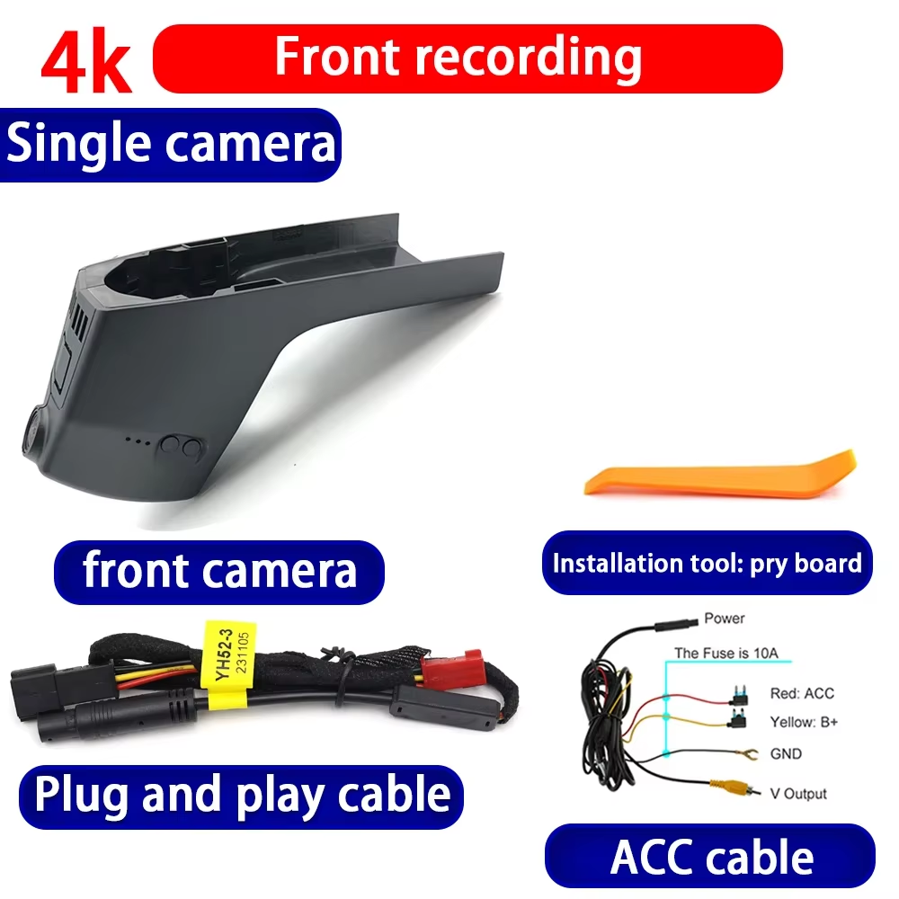 for BMW 8 Series G14 G15 X5 M G05 G18 2019-2025 4K Dash Cam Wifi Camera Video Recorder