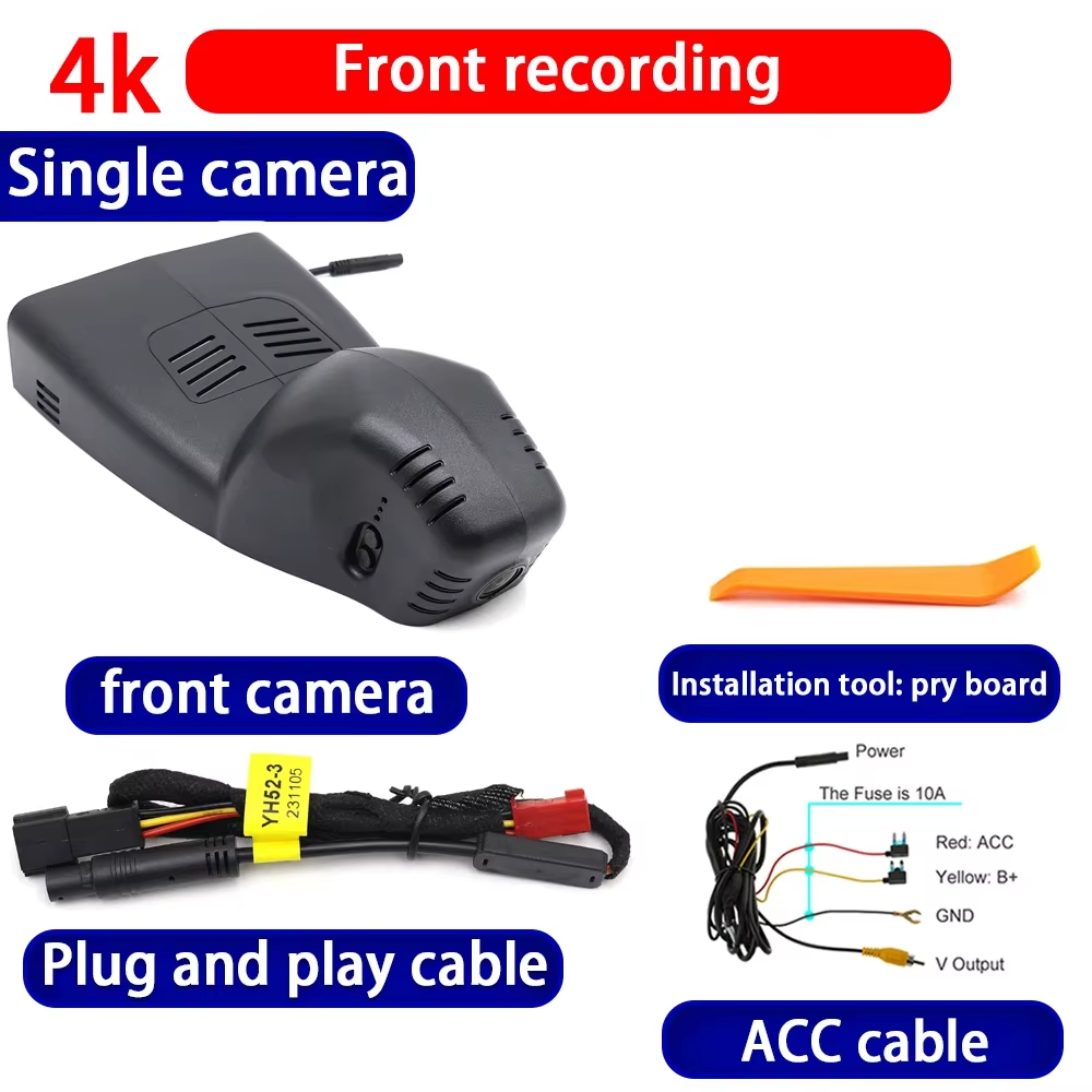 for BMW 1 2 Series F40 F44 Gran Coupe 2019–2025 4K Dash Cam Wifi Camera Video Recorder