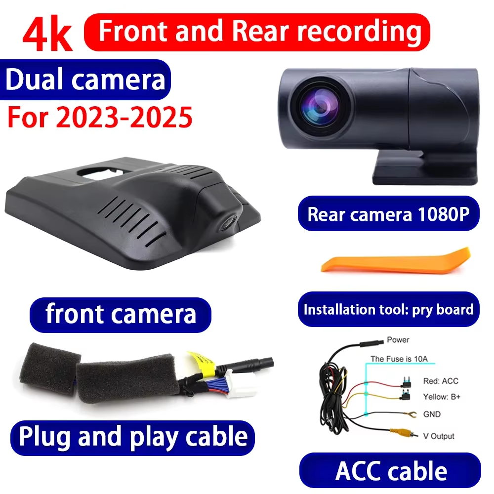 for Toyota Auris Corolla E210 Suzuki Swace Hybrid 2018-2025 4K Dash Cam Wifi Camera Video Recorder