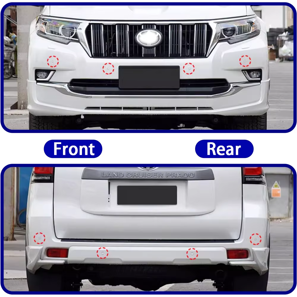 for Toyota Land Cruiser Prado 150 LC150 2010-2023 OEM Car Parking Sensor Kit Buzzer Alarm Reverse Radar Detector System