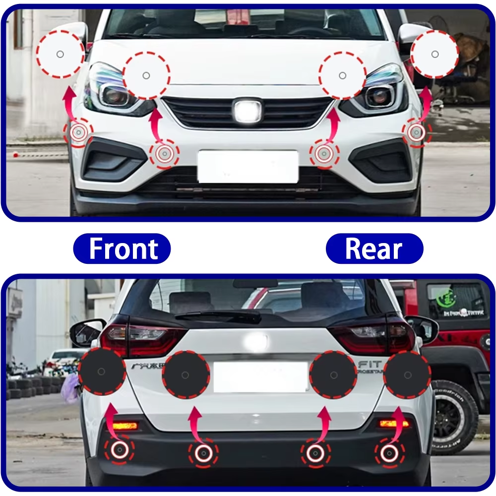 for Honda Fit Jazz GR GS 2020 2021 2022 2023 2024 2025 OEM Car Parking Sensor Kit Buzzer Alarm Reverse Radar Detector System