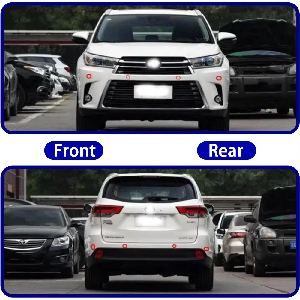 for Toyota Highlander Kluger XU50 2014 2015 2016 2017 2018 2019 OEM Car Parking Sensor Kit Buzzer Alarm Reverse Radar Detector System