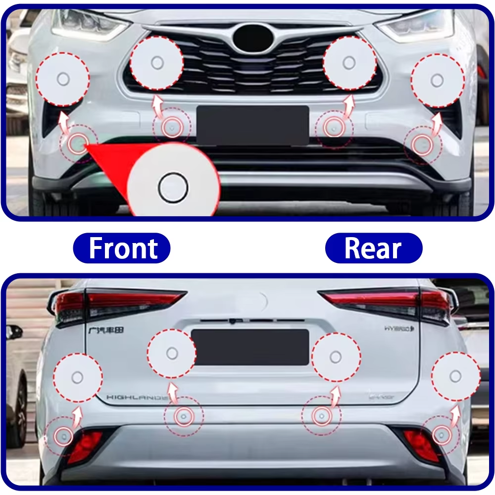 for Toyota Highlander Kluger XU70 2020 2021 2022 2023 2024 2025 OEM Car Parking Sensor Kit Buzzer Alarm Reverse Radar Detector System