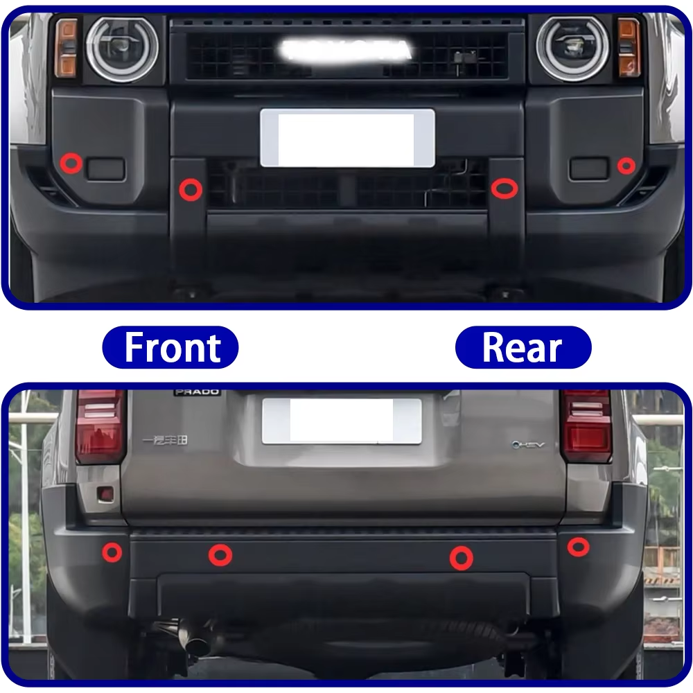 for Toyota Land Cruiser Prado 250 LC250 J250 2024 2025 OEM Car Parking Sensor Kit Buzzer Alarm Reverse Radar Detector System