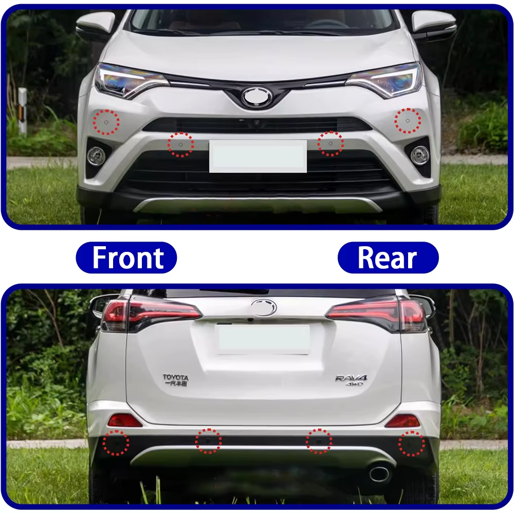 for Toyota RAV4 XA40 2013 2014 2015 2016 2017 2018 OEM Car Parking Sensor Kit Buzzer Alarm Reverse Radar Detector System