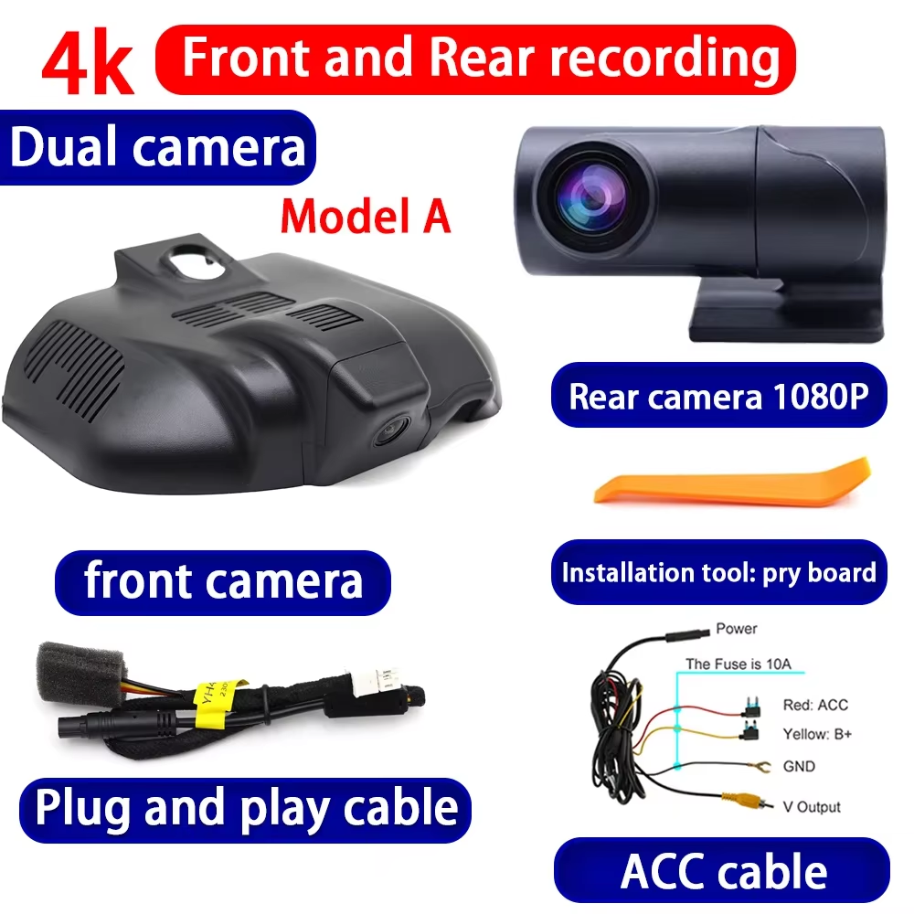 for Mercedes Benz C Class W206 S206 2022 2023 2024 2025 4K Dash Cam Wifi Camera Video Recorder