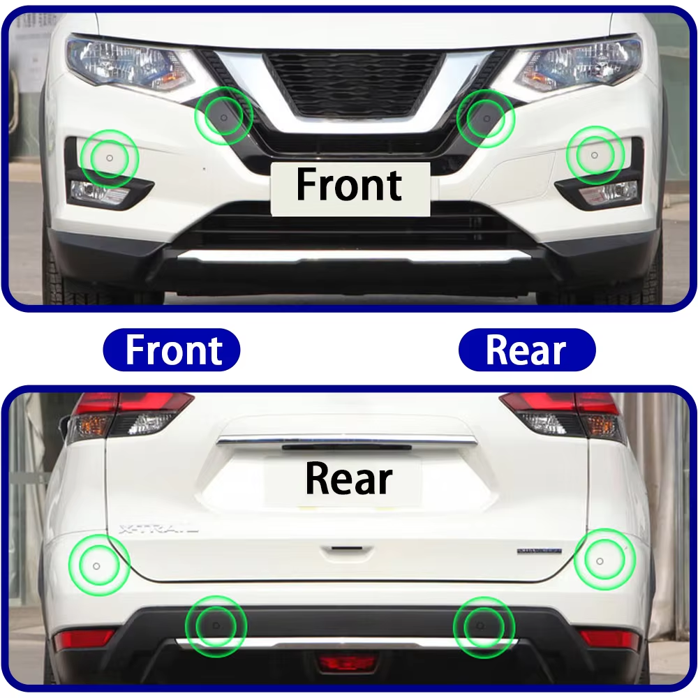 for Nissan X Trail X-Trail Rogue T32 2013-2022 OEM Car Parking Sensor Kit Buzzer Alarm Reverse Radar Detector System