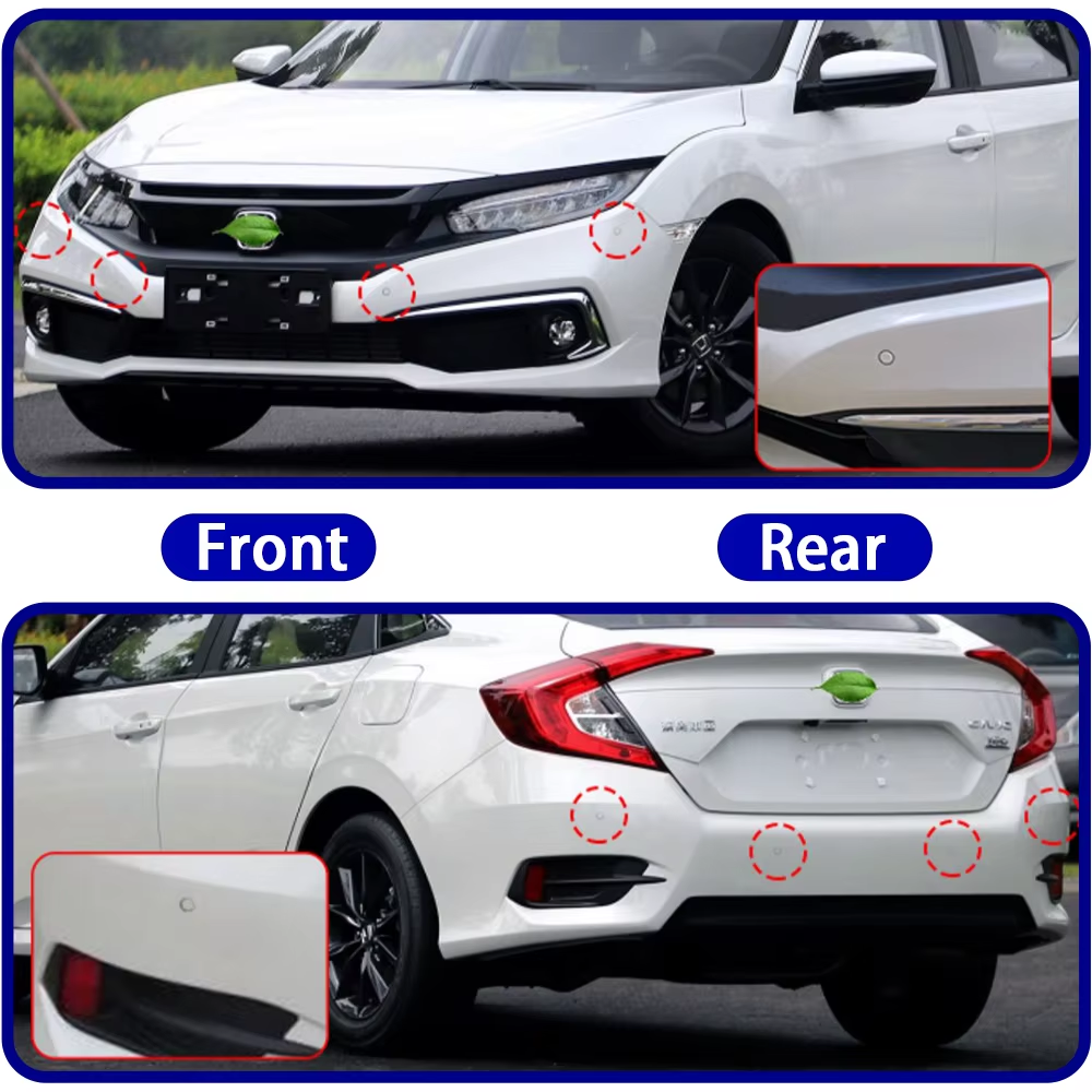 for Honda Civic 10 Mk10 FC FK 2016-2021 OEM Car Parking Sensor Kit Buzzer Alarm Reverse Radar Detector System