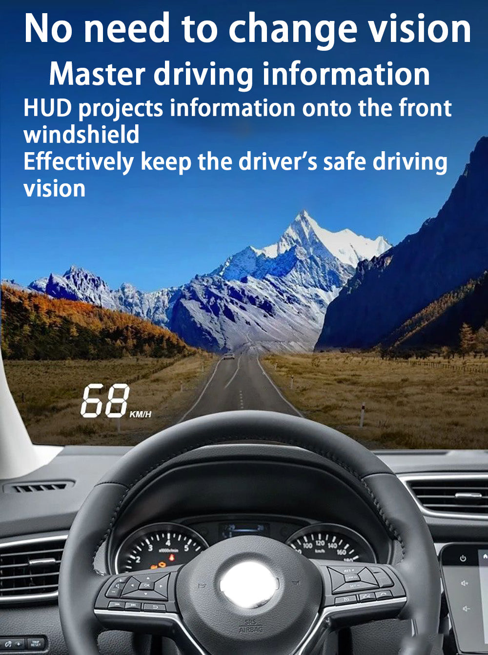 for Nissan Qashqai X-Trail X Trail Rogue Sport T32 J11 2013-2022 Auto HUD Display Projector Alarm Head Up Display Speedometer