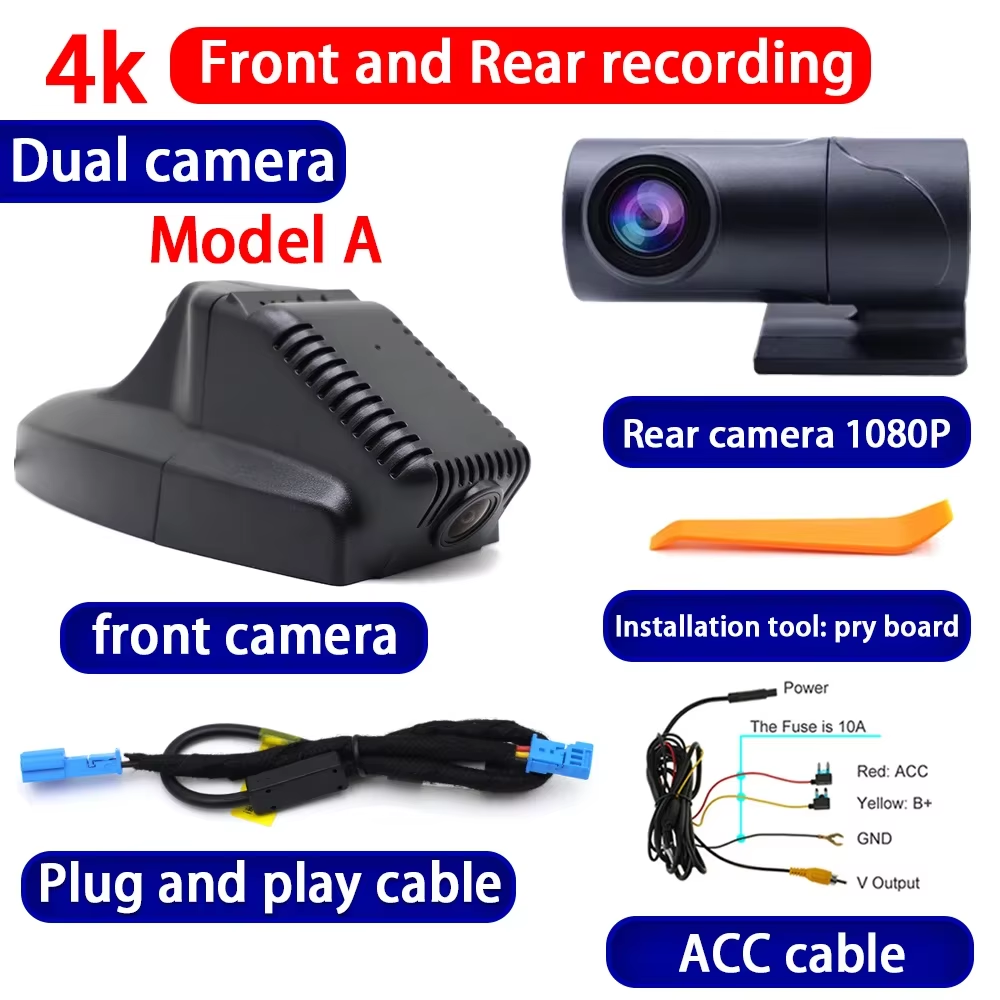 for BMW 1 3 5 Series E81 E82 E87 E88 E90 E91 E92 E93 E60 E61 F10 F11 F07 4K Dash Cam Wifi Camera Video Recorder